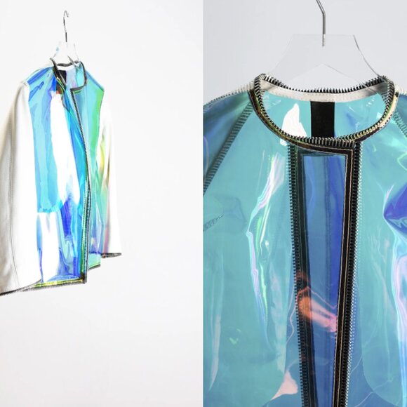 AB[Screenwear] Kahn jacket with a white calfskin frame - Picture 3 of 3